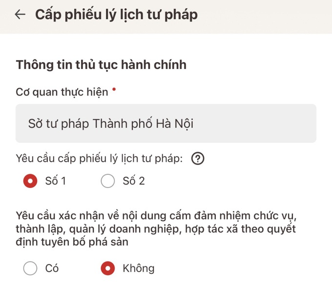 Thí điểm cấp phiếu lý lịch tư pháp qua VNeID trên cả nước từ 1/10