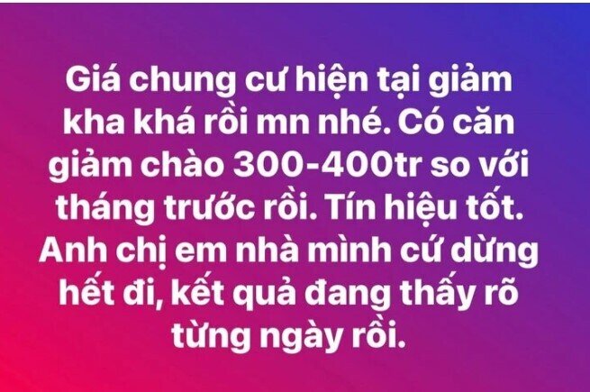 Làn sóng rủ nhau dừng mua nhà tiếp diễn, nhiều căn hộ hạ giá vẫn không bán được