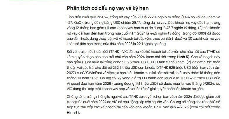 Vingroup đã tất toán hơn 900 triệu USD trái phiếu quốc tế có quyền chuyển đổi thành cổ phiếu VIC, VHM, VFS