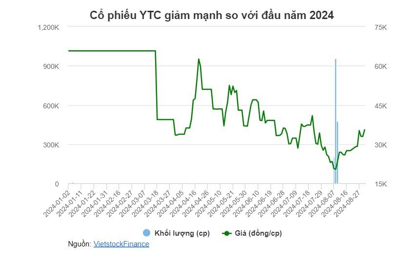 Sắp có cú ‘sang tay’ cổ phiếu YTC của nhóm cổ đông liên quan?