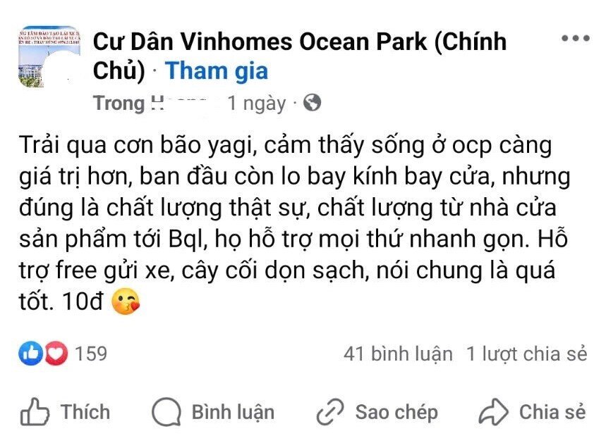 Mưa bão lớn, phép thử cho chất lượng chung cư