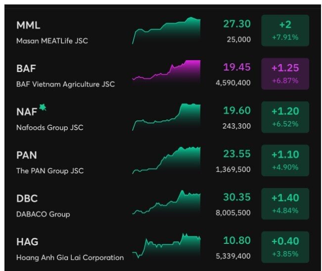 MSN, BAF, DBC, HAG... bật tăng mạnh đầu phiên 10/9, điều gì đang xảy ra?