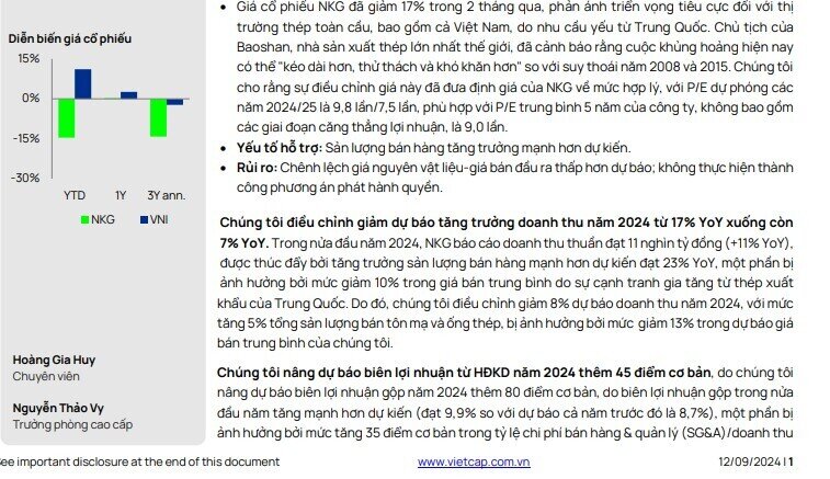 Thị phần HPG lên kỷ lục, biên lợi nhuận được dự báo tăng vào nửa cuối năm trong khi NKG, HSG giảm