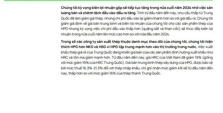 Thị phần HPG lên kỷ lục, biên lợi nhuận được dự báo tăng vào nửa cuối năm trong khi NKG, HSG giảm