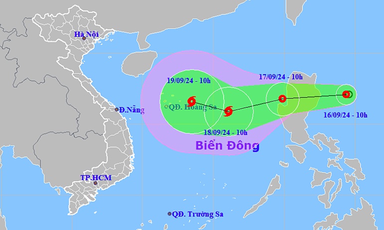 Áp thấp nhiệt đới hình thành gần Biển Đông