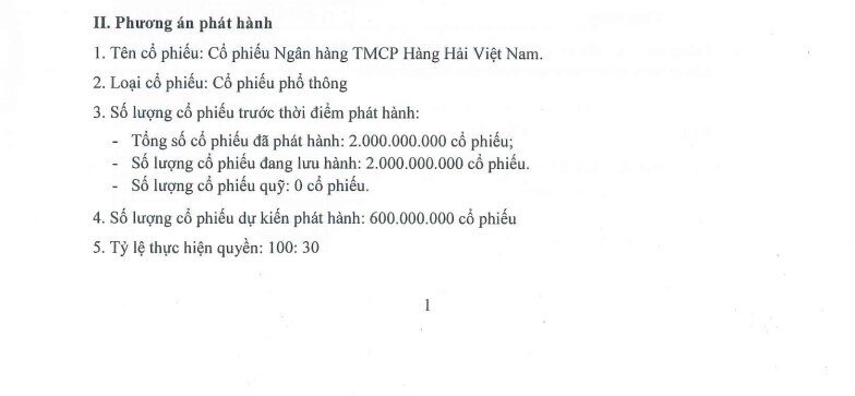 MSB phân phối thành công 600 triệu cổ phiếu, tăng vốn lên 26.000 tỷ đồng