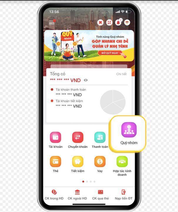 Thu chi minh bạch với tính năng Quỹ nhóm trên App HDBank