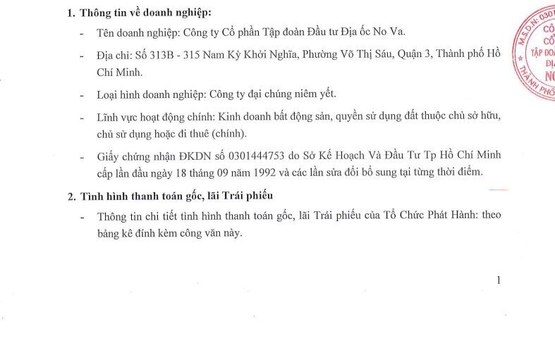 Novaland lại chậm thanh toán 173 tỷ đồng gốc và lãi trái phiếu