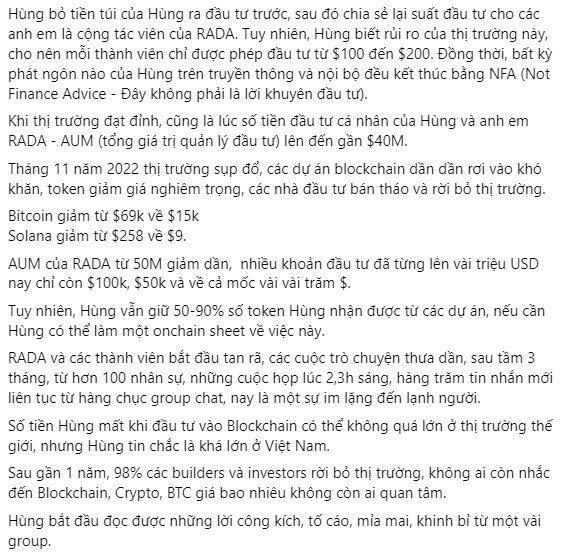 Ông Hùng Đinh biên “tâm thư” sau khi bị NĐT ngoại tố lừa đảo 28 triệu USD