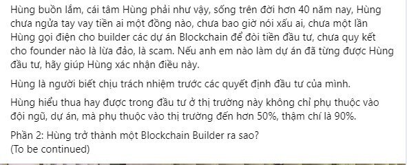 Ông Hùng Đinh biên “tâm thư” sau khi bị NĐT ngoại tố lừa đảo 28 triệu USD