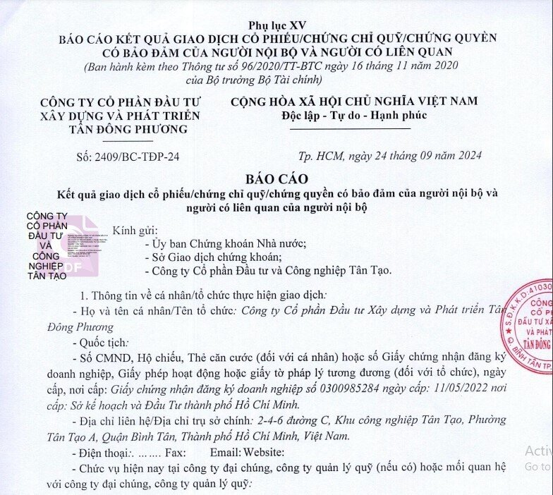 Đăng ký 'gom' gần 6 triệu ITA khi cổ phiếu 'bay' 60%, Công ty liên quan bà Đặng Thị Hoàng Yến mua 0 đơn vị