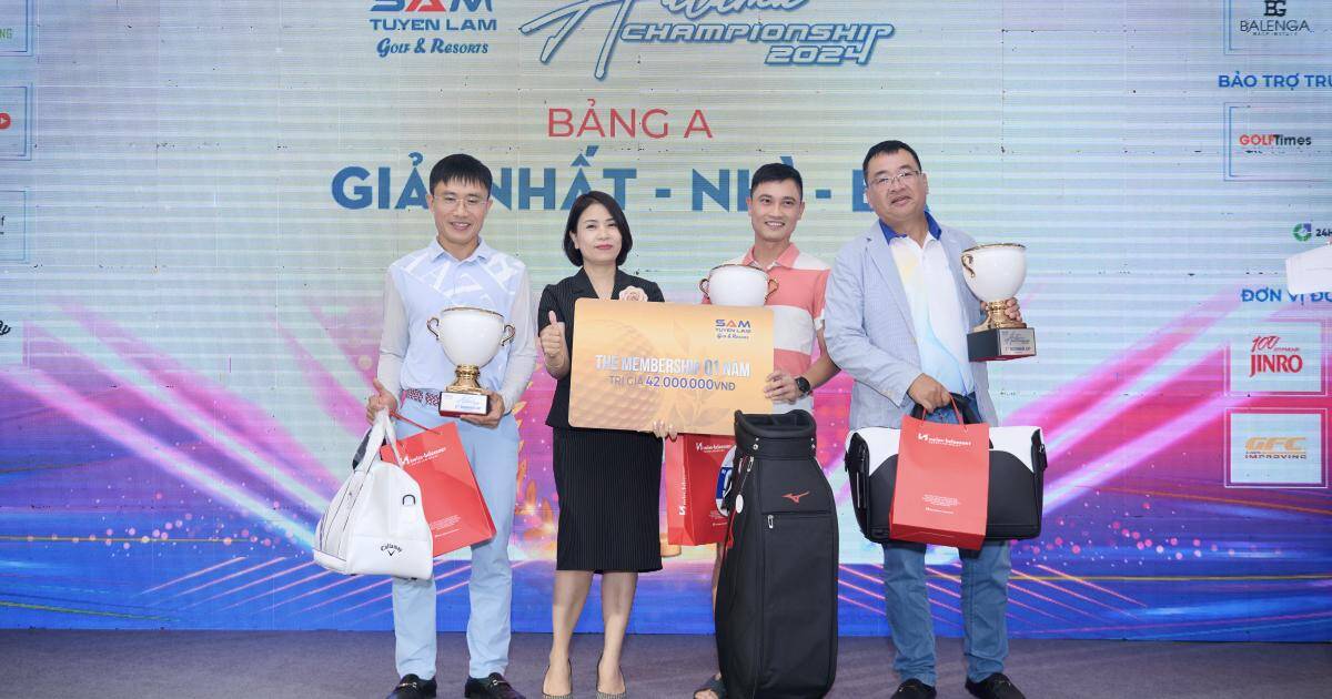 Golfer Đào Quốc Hiệu vô địch giải golf SAM Tuyen Lam Autumn Championship 2024