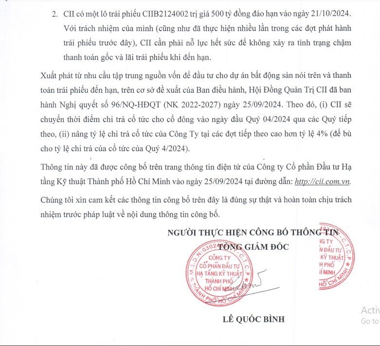 Công ty “thất hứa” trả cổ tức cho cổ đông vì phải dồn tiền đầu tư BĐS và trả nợ