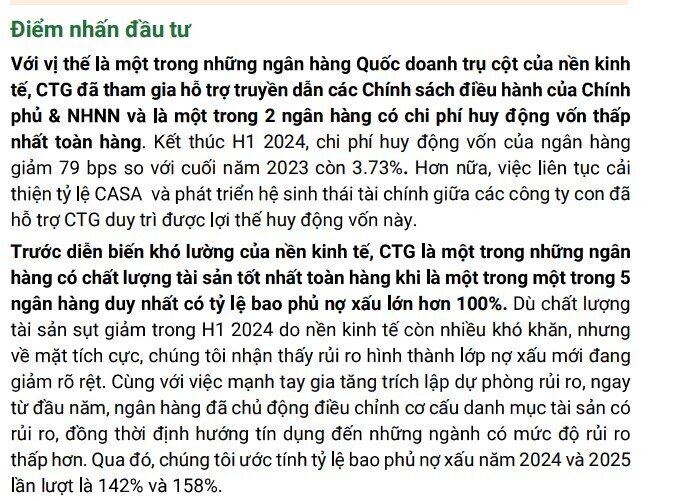 Cổ phiếu CTG "lọt tầm ngắm" của CTCK với kỳ vọng tăng trưởng bứt phá 2 chữ số