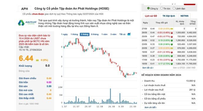 Điều gì đang xảy ra tại An Phát Holdings?