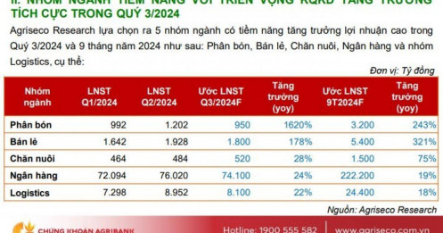 5 nhóm ngành có tiềm năng tăng trưởng lợi nhuận cao trong quý 3?