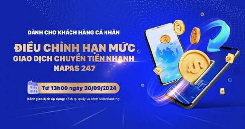 Một ngân hàng điều chỉnh "chóng mặt" hạn mức chuyển tiền nhanh 247