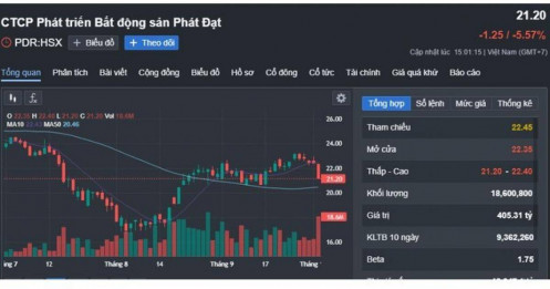 Cổ phiếu Phát Đạt giảm gần sàn sau thông tin chuyển đổi khoản nợ nước ngoài 30 triệu USD