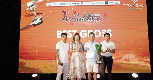 Golfer Trần Sỹ Anh vô địch giải Trang An Autumn Tournament 2024