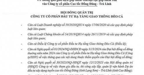 Đèo Cả (HHV) bơm thêm vốn cho dự án cao tốc 14.300 tỷ đồng nối Cao Bằng - Lạng Sơn