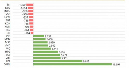 NĐT cá nhân mua ròng hơn 64.000 tỷ đồng từ đầu năm, tâm điểm VHM