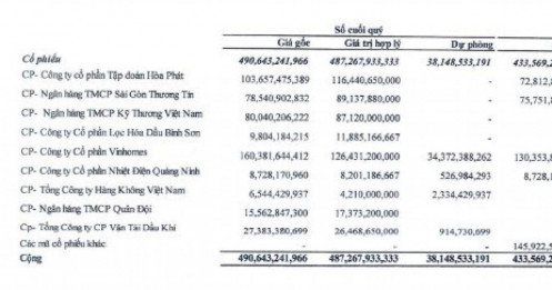 Nhà Đà Nẵng (NDN) đem gần 40% tài sản đi đầu tư vào HPG, TCB, VHM, MBB..., đang tạm lỗ