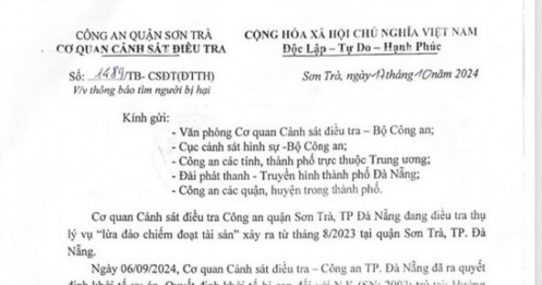 Công an tìm nạn nhân chuyển tiền vào 2 tài khoản 020098268333 của Sacombank và 339987448 của VPBank