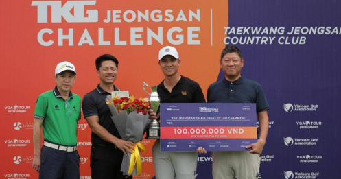 Trần Lê Duy Nhất vô địch chặng 3 TKG Jeongsan Challenge