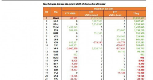 Các quỹ ETF sẽ "săn lùng" nhiều nhất cổ phiếu nào trong kỳ review tháng 10?