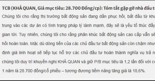 Một mã ngân hàng 'tăng tốc' được khuyến nghị mua, kỳ vọng tăng 22%