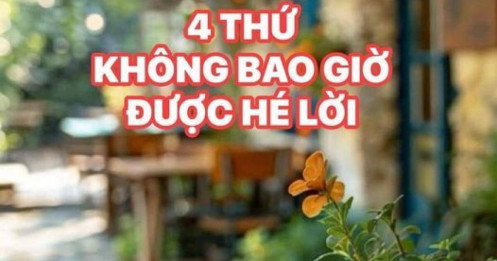 4 thứ mà người thông minh không bao giờ hé lời