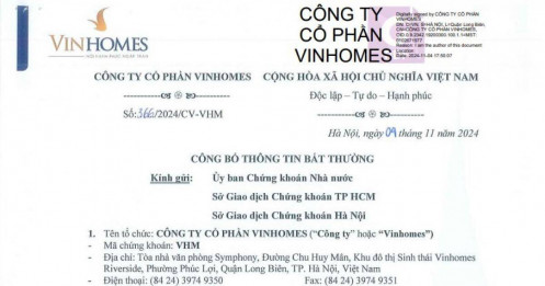 Vinhomes tách công ty trong mảng khu công nghiệp ra làm 3 công ty con mới