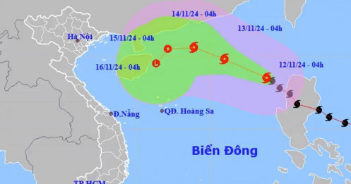 Bão Toraji vào Biển Đông