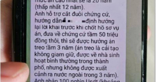 Cảnh báo chiêu thức lừa đảo tinh vi để chiếm đoạt tiền của người nhà bị can