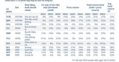 11 cổ phiếu đáng đầu tư năm 2025 dựa trên chiến lược thu nhập cổ tức