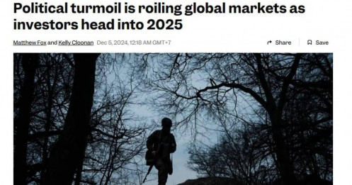 Bất ổn chính trị đang bủa vây TTCK toàn cầu trước thềm năm 2025