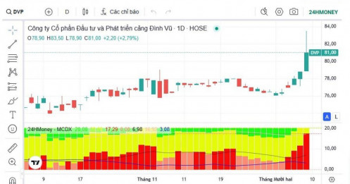 Cổ phiếu DVP vượt đỉnh lịch sử