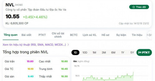 Cổ phiếu NVL đón tin vui