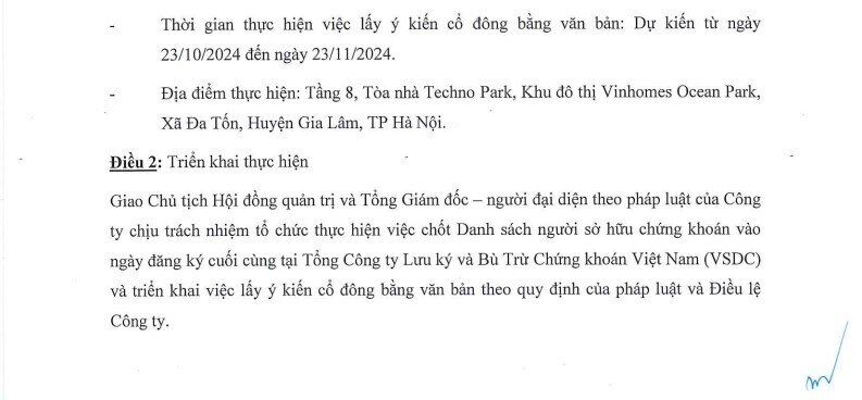 Vinhomes (VHM) ra thông báo mới đến nhà đầu tư