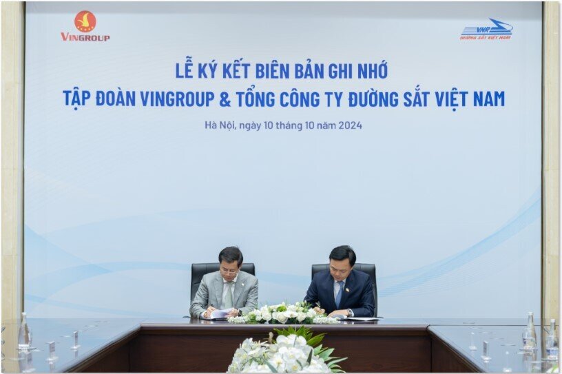 Vingroup bắt tay với Tổng Công ty Đường sắt Việt Nam (VNR), trạm sạc công cộng V-Green sẽ xuất hiện ở nhà ga