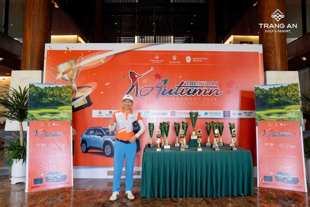 Golfer Trần Sỹ Anh vô địch giải Trang An Autumn Tournament 2024