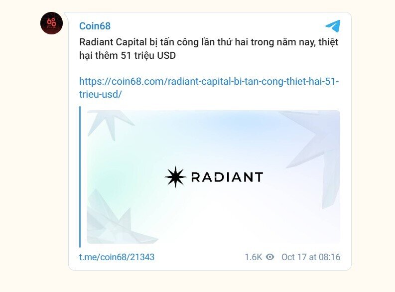 Hacker Radiant Capital "tẩu tán" 51 triệu USD tài sản