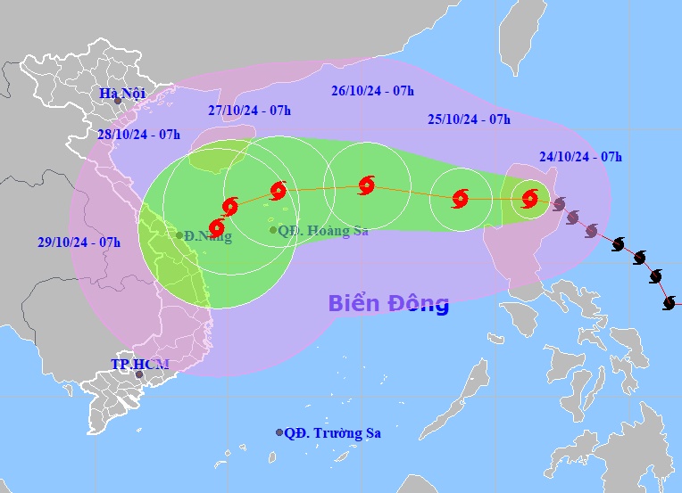 Bão Trà Mi có thể tăng lên cấp 11