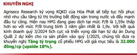 Cổ phiếu HPG được chuyên gia đồng loạt dự báo sớm trở lại mốc 32.000 đồng/cp