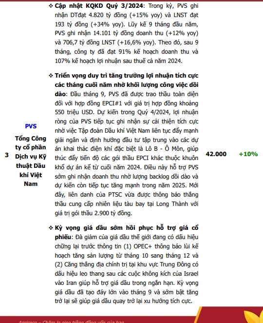 Agriseco chỉ ra 6 mã tiềm năng trong tháng 11