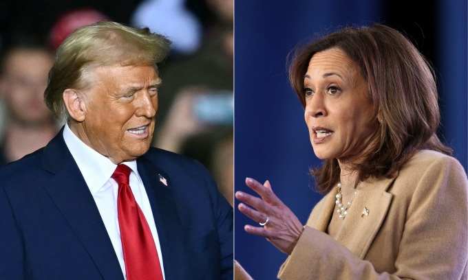 Thông điệp đối chọi của ông Trump và bà Harris khi khép lại chiến dịch