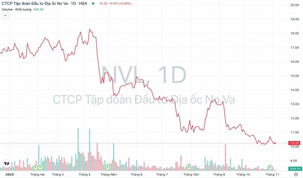 Tập đoàn Novaland (NVL) xin được cấp lại margin, gỡ cảnh báo đối với cổ phiếu