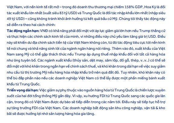 Ông Trump làm Tổng thống sẽ tác động như thế nào đối với nền kinh tế và chứng khoán Việt Nam?