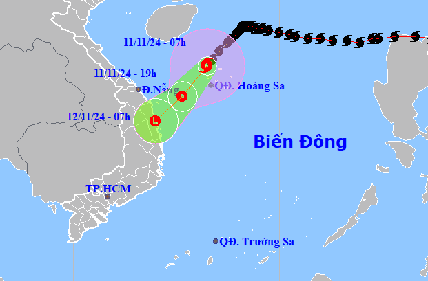 Bão Yinxing giảm còn cấp 8, bão Toraji sắp vào Biển Đông