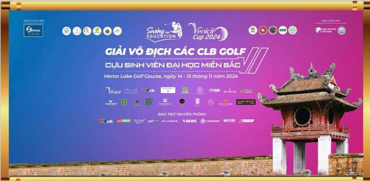 Lộ diện 297 "Anh tài"sẽ tham dự Giải Vô địch các CLB Golf cựu sinh viên Đại học miền Bắc - Venicii Cup 2024